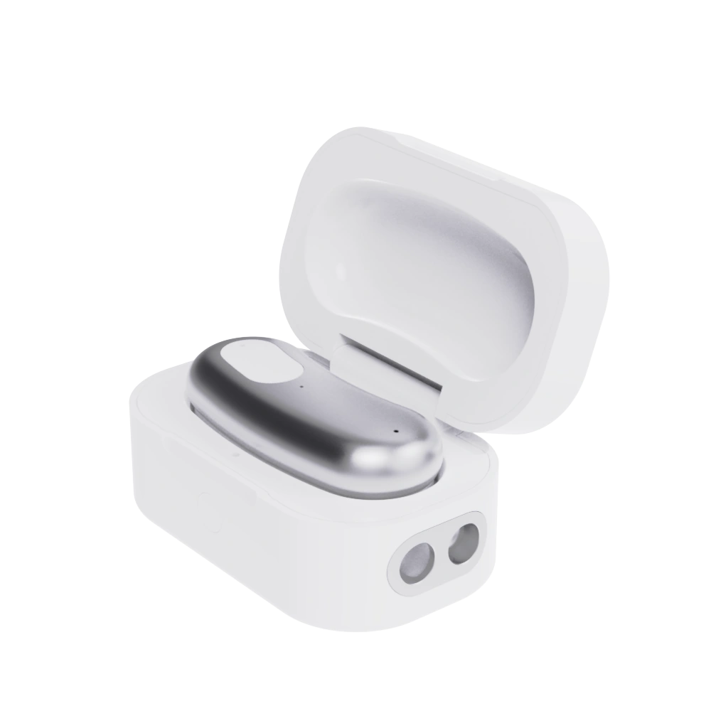 Brane in its open charging case